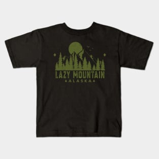 Lazy Mountain Alaska Mountain Souvenir Kids T-Shirt